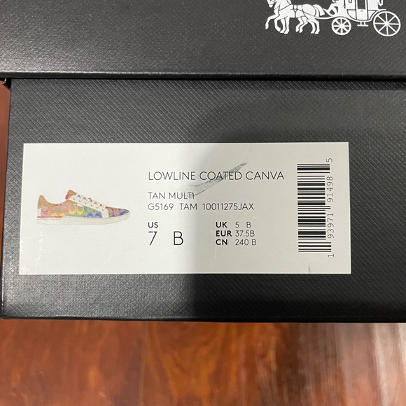 Brand new Coach rainbow sneakers! Super cute and stylish! - Picture 8 of 8